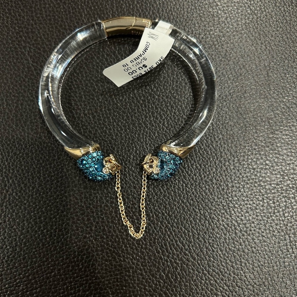 Alexis Bittar Blue Parrot Chain Cuff